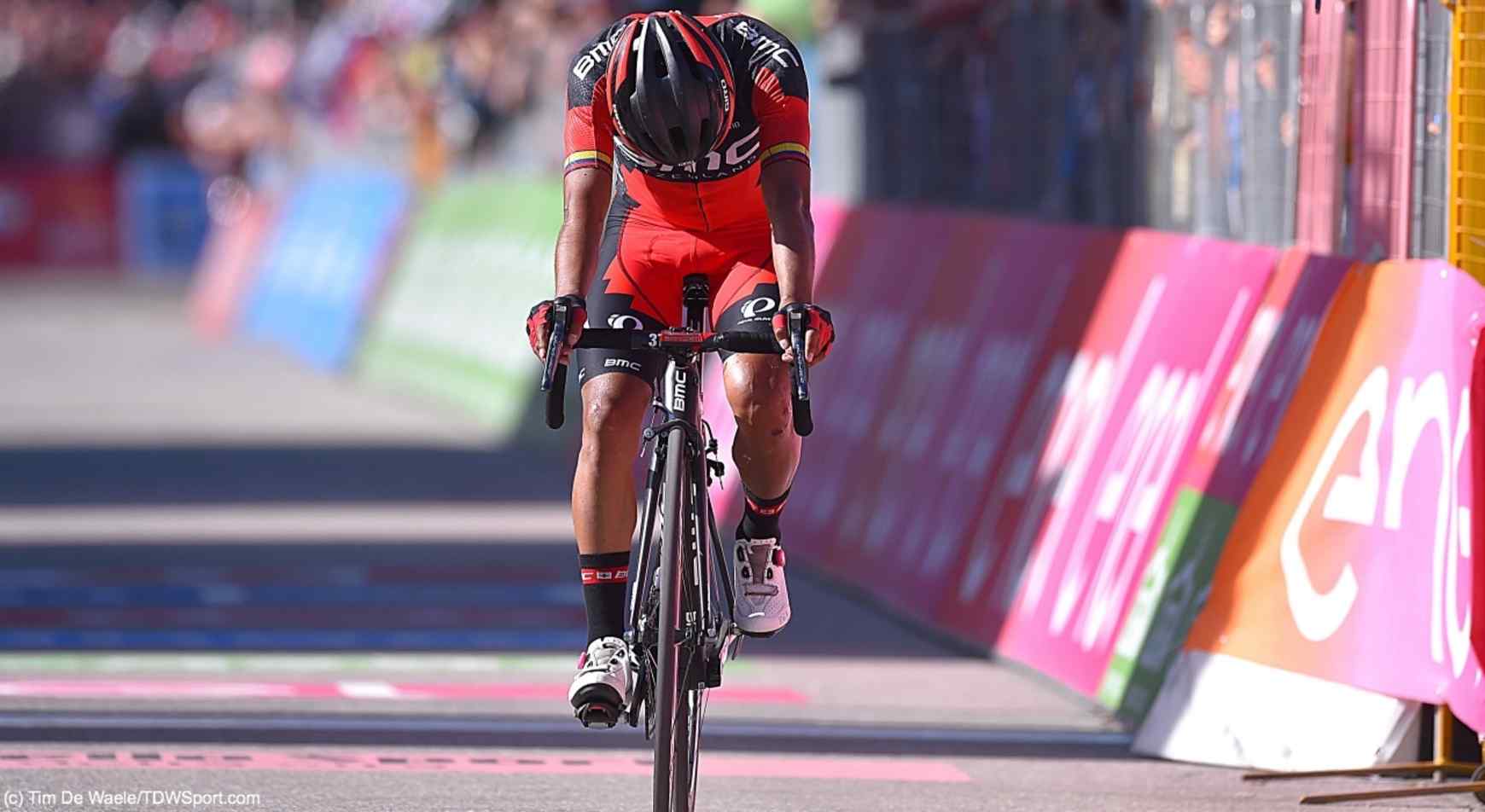 Cycling: 99th Tour of Italy 2016 / Stage 14 Arrival/ Darwin ATAPUMA HURTADO (COL)/ Deception/ Alpago (Farra) - Corvara (Alta Badia) 1528m (210km)/ Giro / © Tim De Waele