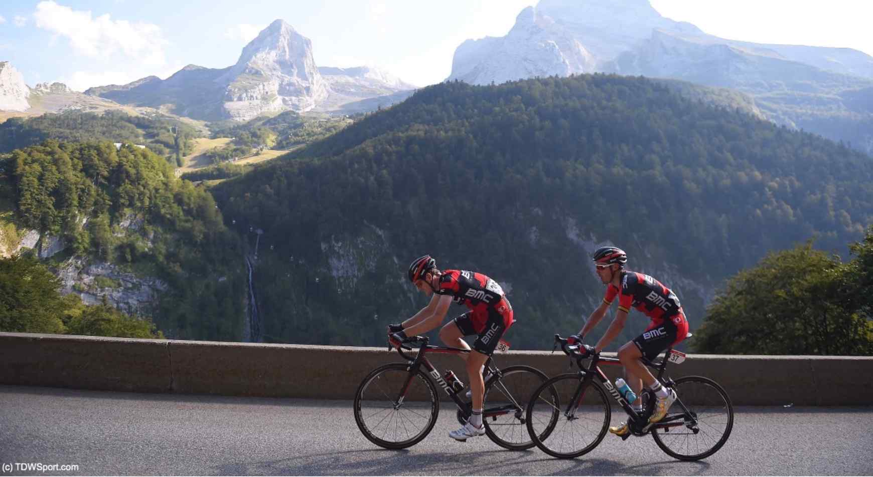 Cycling: 71st Tour of Spain 2016 / Stage 14 Illustration / Samuel SANCHEZ (ESP)/ Ben HERMANS (BEL)/  Landscape / Mountains /  Urdax-Dantxarinea - Aubisque-Gourette 1710m (196,1km)/  La Vuelta / © Tim De Waele