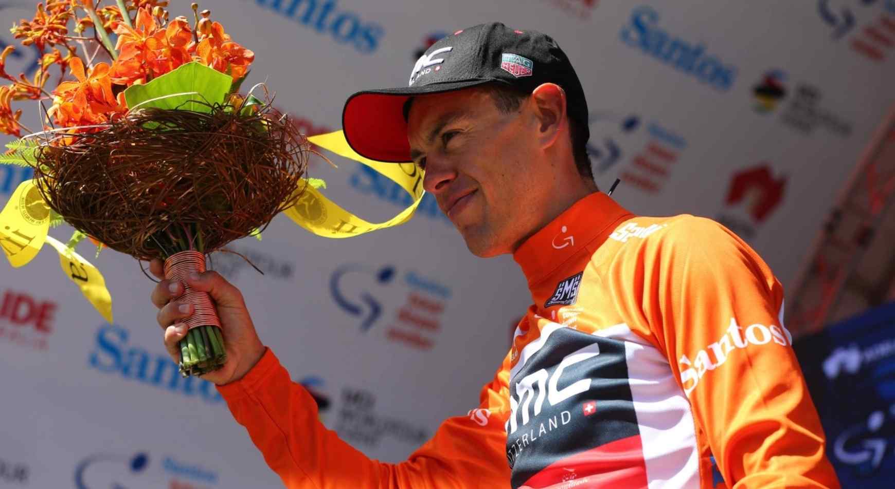 Cycling: 19th Santos Tour Down Under 2017/ Stage 4 - Men Podium / Richie PORTE (AUS) Orange Leader Jersey / Celebration / Norwood - Campbelltown (149,5Km)/ Bupa Stage / Men / TDU / ©Tim De Waele
