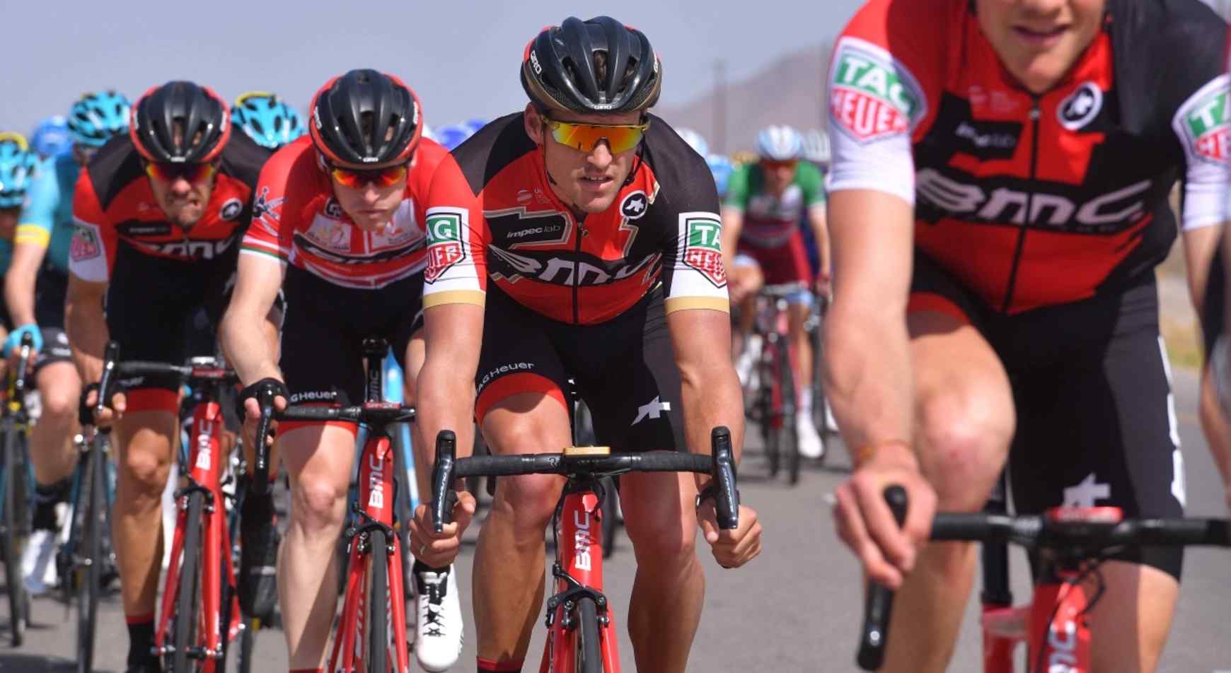 Cycling: 8th Tour of Oman 2017 / Stage 5 Greg VAN AVERMAET (BEL)/  Ben HERMANS (BEL) Red Leader Jersey/ Team BMC Racing Team (USA)/  Sama il - Jabal Al Akhdhar-Green Mountain 1235m(152km) / © Tim De Waele