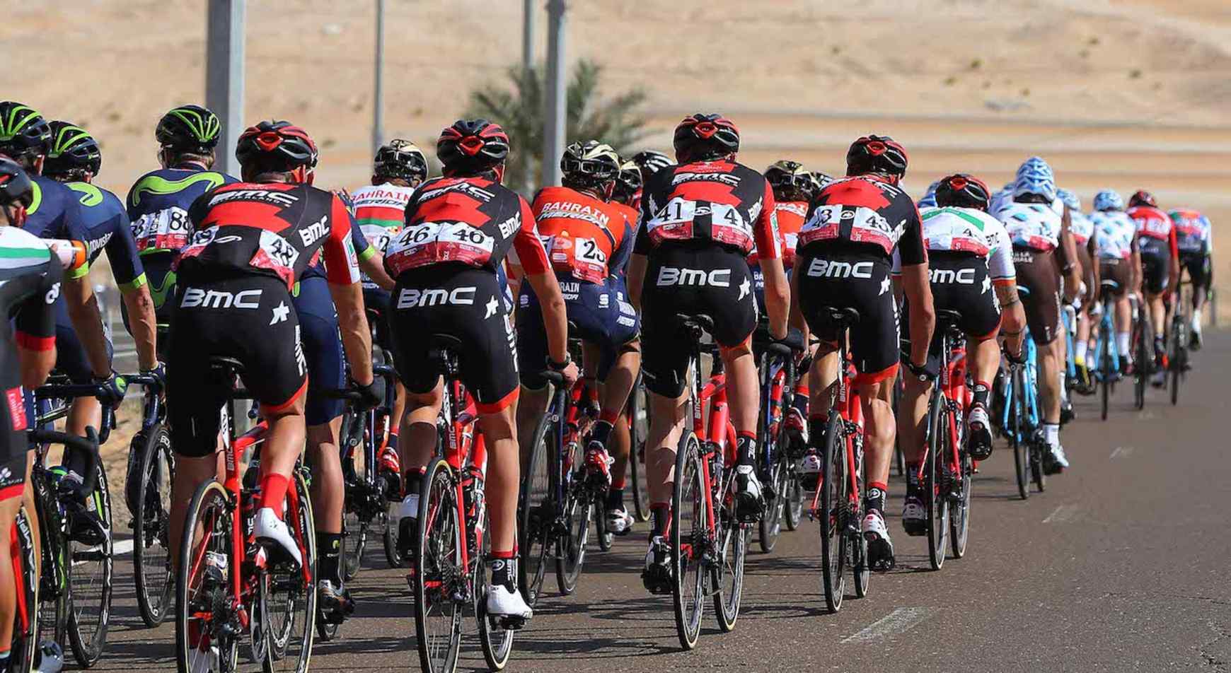 Cycling: 3rd Abu Dhabi Tour 2017 / Stage 1 Tejay VAN GARDEREN (USA)/ Manuel QUINZIATO (ITA)/ Manuel SENNI (ITA)/ Nicholas ROCHE (IRL)/  Baynounah Educational Complex - Madinat Zayed(189km)/  Ride to Abu Dhabi  / Emirates Motor Company Stage  / © Tim De Waele