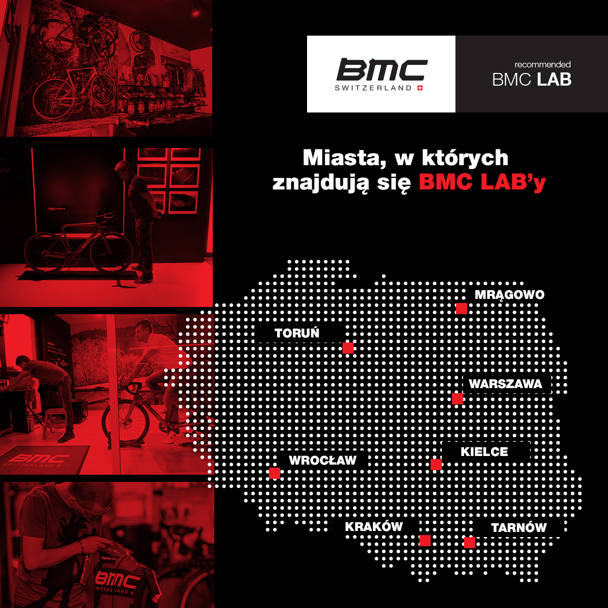 Mapa oddziałów BMC LABS Polska