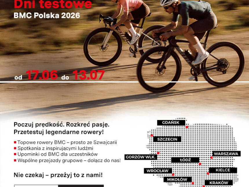 Dni Testowe BMC Polska 2026 – przetestuj rowery klasy premium w swoim terenie